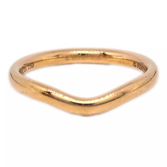 Tiffany & Co. Curved Ring 750 #49 #9 144228
